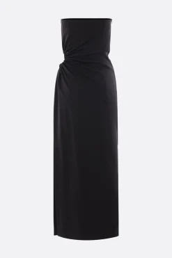 abito bustier Silva in lana mohair e seta