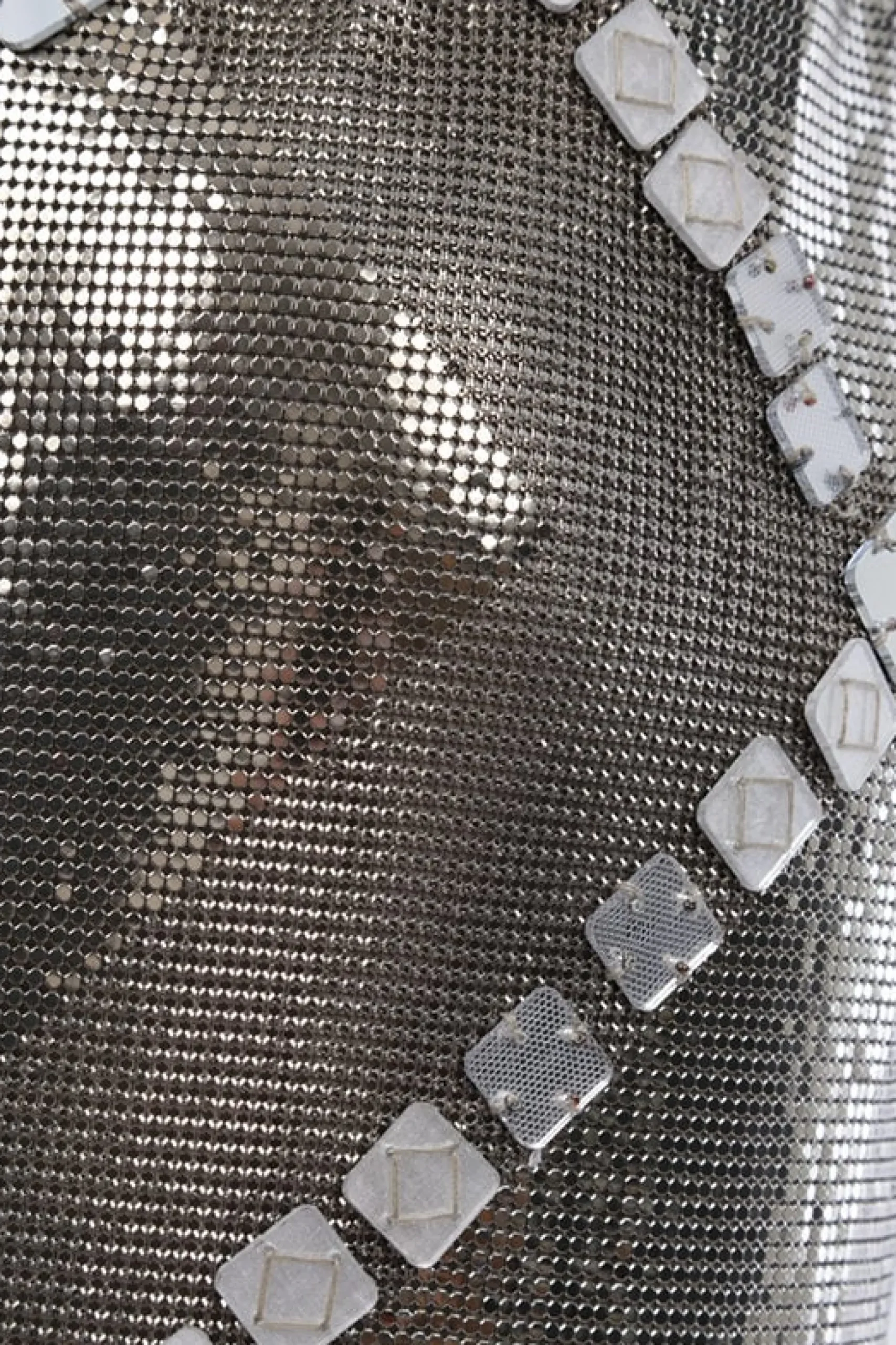 abito corto in maglia metallica Oroton