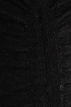 abito in maglia drappeggiata