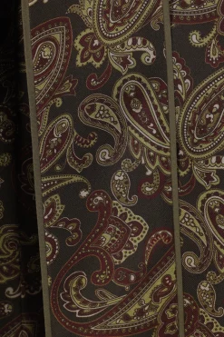 abito lavallière in twill stampa paisley