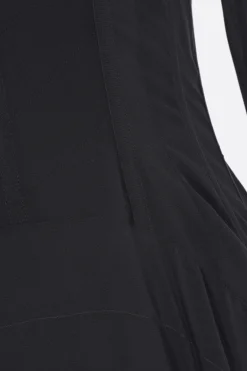 abito lungo in crepe de chine