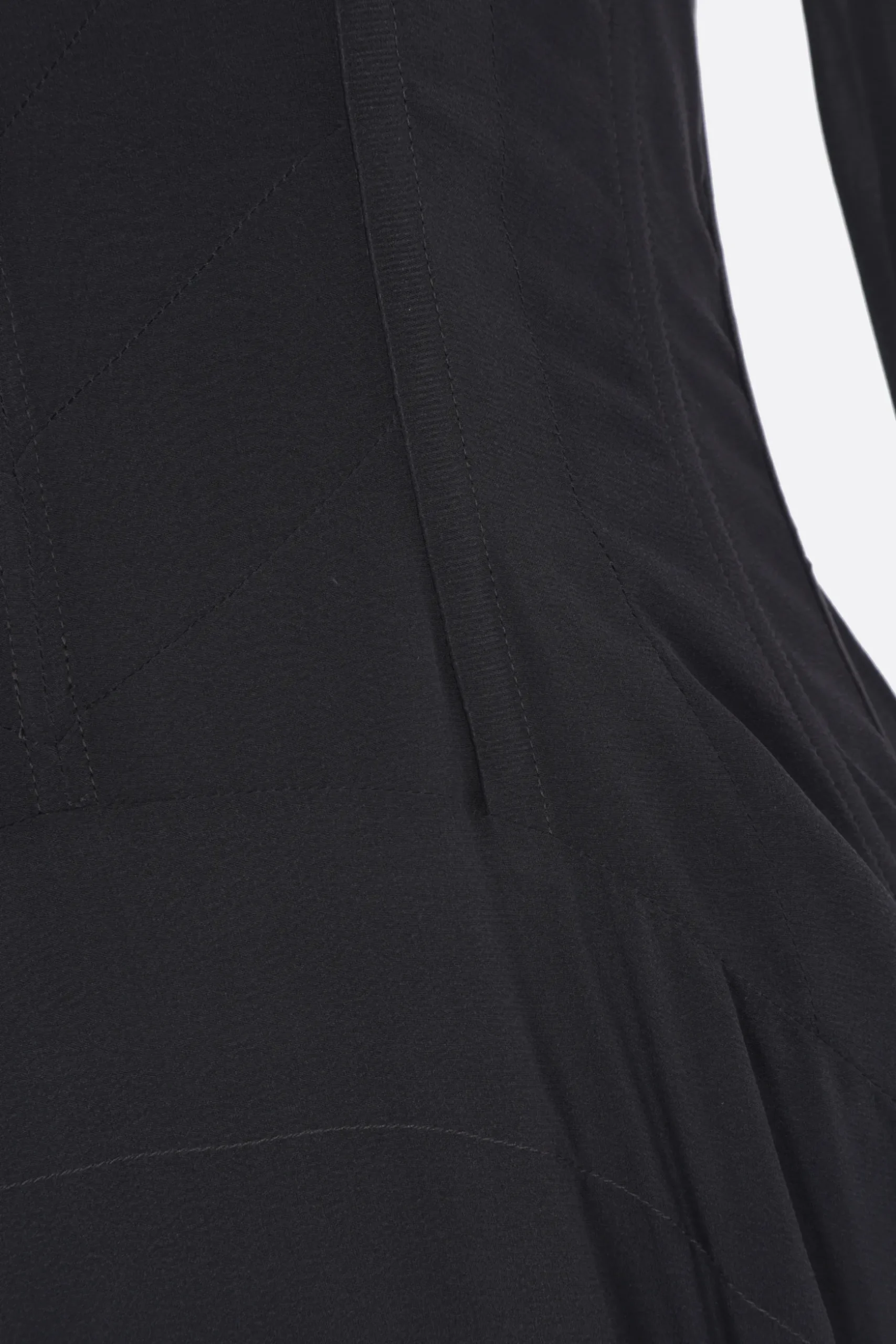 abito lungo in crepe de chine