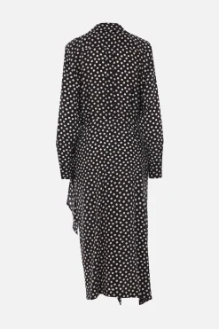 abito midi Como in crepe de chine