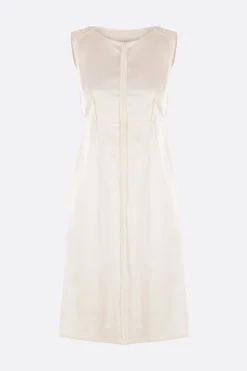 abito smanicato in crepe envers satin