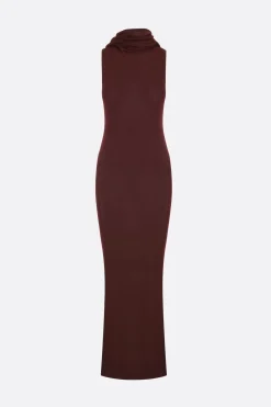 abito smanicato in maglia