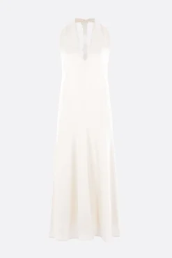 abito smanicato Vivian in crepe cady