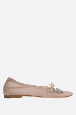 ballerina in mesh con ricamo