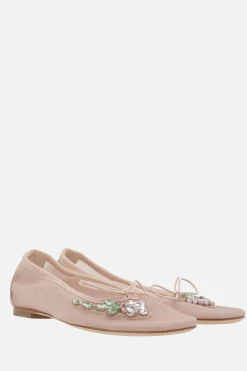 ballerina in mesh con ricamo