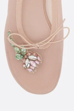 ballerina in mesh con ricamo