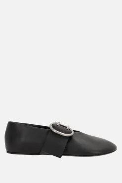 ballerina in nappa con fibbia Cannolo
