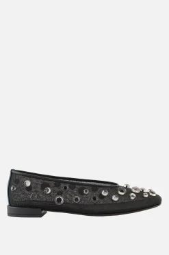 ballerina in rete con strass