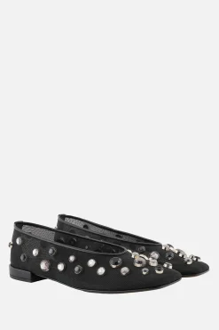 ballerina in rete con strass