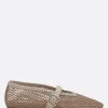 ballerina in rete e suede