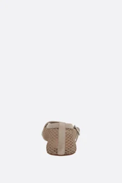 ballerina in rete e suede