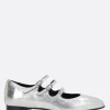 ballerina mary-jane Ariana in pelle laminata