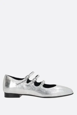 ballerina mary-jane Ariana in pelle laminata