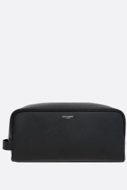 beauty case Saint Laurent Paris in pelle Grain de Poudre