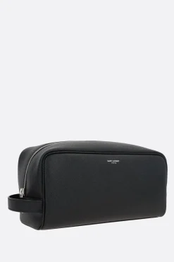 beauty case Saint Laurent Paris in pelle Grain de Poudre