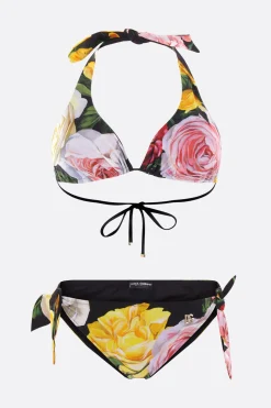 bikini in lycra stampa Peonie