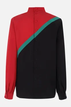 blusa in crepe de chine di seta