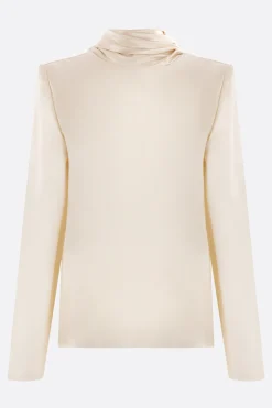 blusa in envers satin