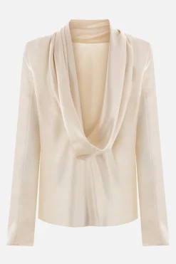blusa in envers satin