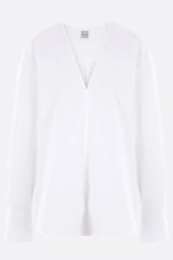 blusa in popeline di cotone organico