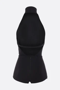body Apogeo in crepe di viscosa stretch