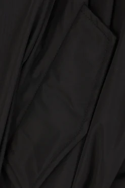 bomber drappeggiato in micro-faille tecnica