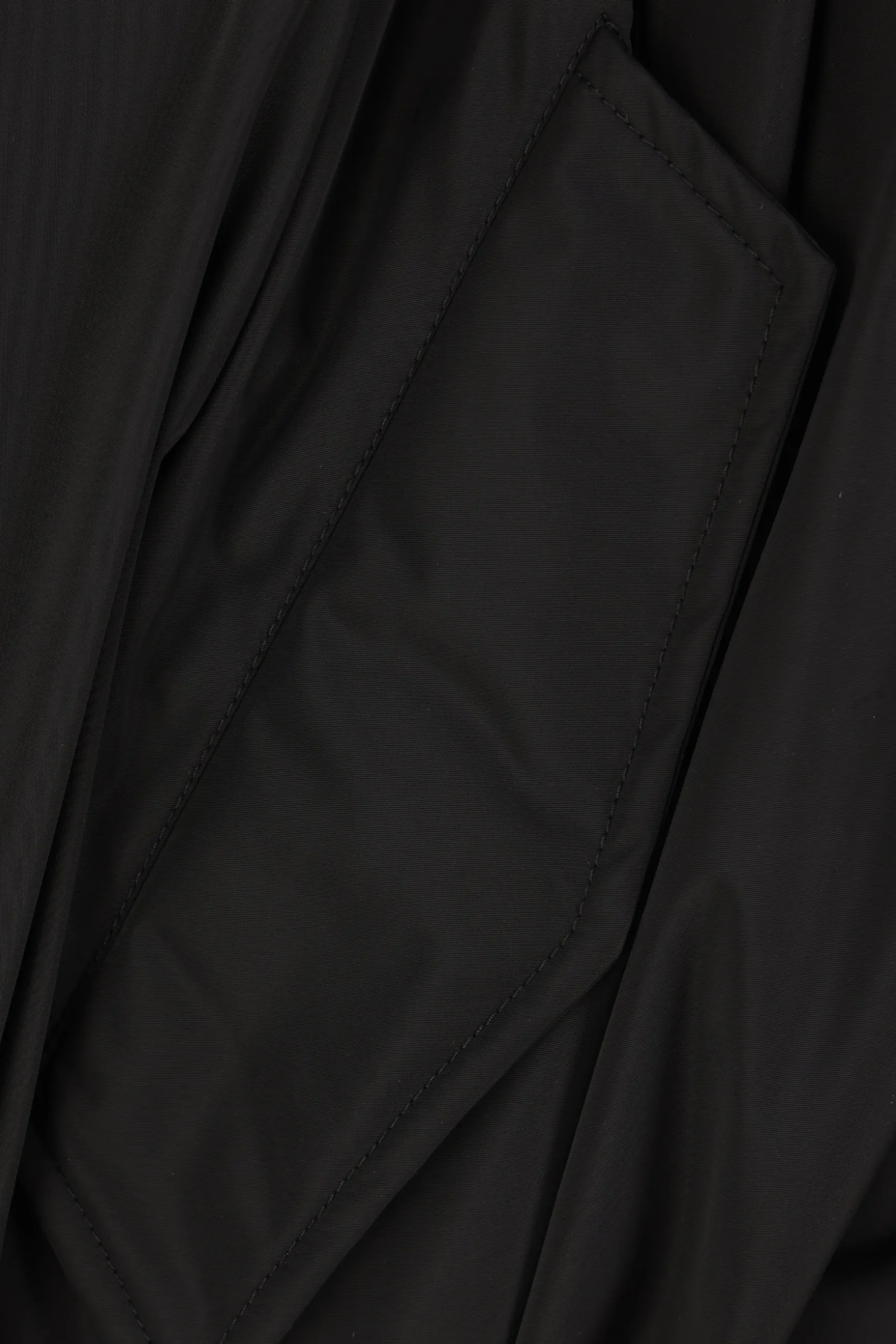 bomber drappeggiato in micro-faille tecnica