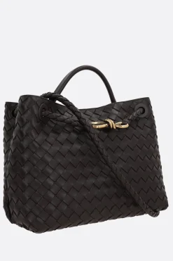 borsa a mano Andiamo media in Intrecciato nappa