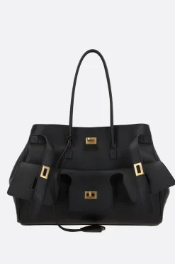 borsa a mano Carry All Bel Air media in pelle liscia