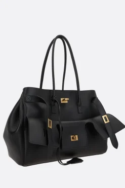 borsa a mano Carry All Bel Air media in pelle liscia