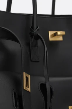 borsa a mano Carry All Bel Air media in pelle liscia