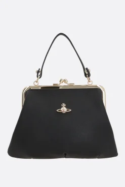borsa a mano Granny in ecopelle saffiano