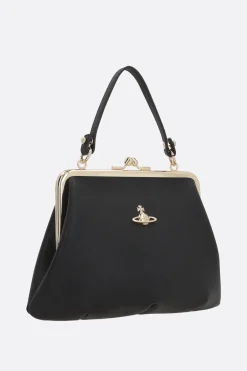 borsa a mano Granny in ecopelle saffiano