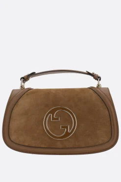 borsa a mano Gucci Blondie media in suede