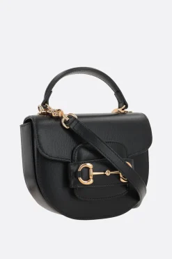 borsa a mano Gucci Horsebit 1955 mini in pelle martellata