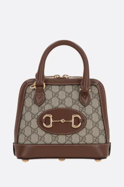 borsa a mano Gucci Horsebit 1955 mini in tessuto GG Supreme