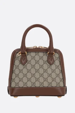 borsa a mano Gucci Horsebit 1955 mini in tessuto GG Supreme