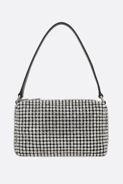 borsa a mano Heiress media in rete con strass