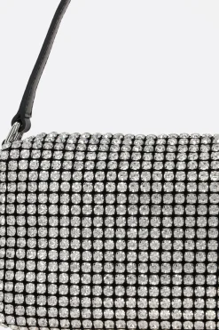 borsa a mano Heiress media in rete con strass
