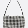 borsa a mano Heiress media in rete con strass