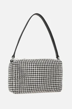 borsa a mano Heiress media in rete con strass
