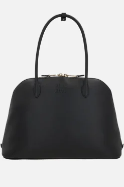 borsa a mano in pelle liscia
