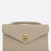 borsa a mano Knot Lock in Intrecciato nappa