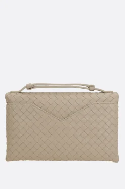 borsa a mano Knot Lock in Intrecciato nappa