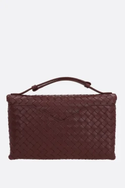 borsa a mano Knot Lock in Intrecciato nappa