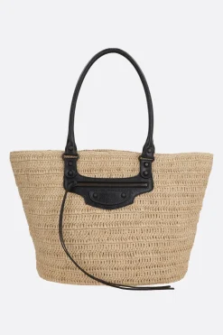 borsa a mano Le City media in rafia
