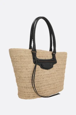 borsa a mano Le City media in rafia